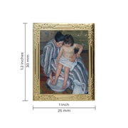 The Child's Bath by Mary Cassatt Art Frame Pin - Museum Souvenir Fine Art Lapel Pin